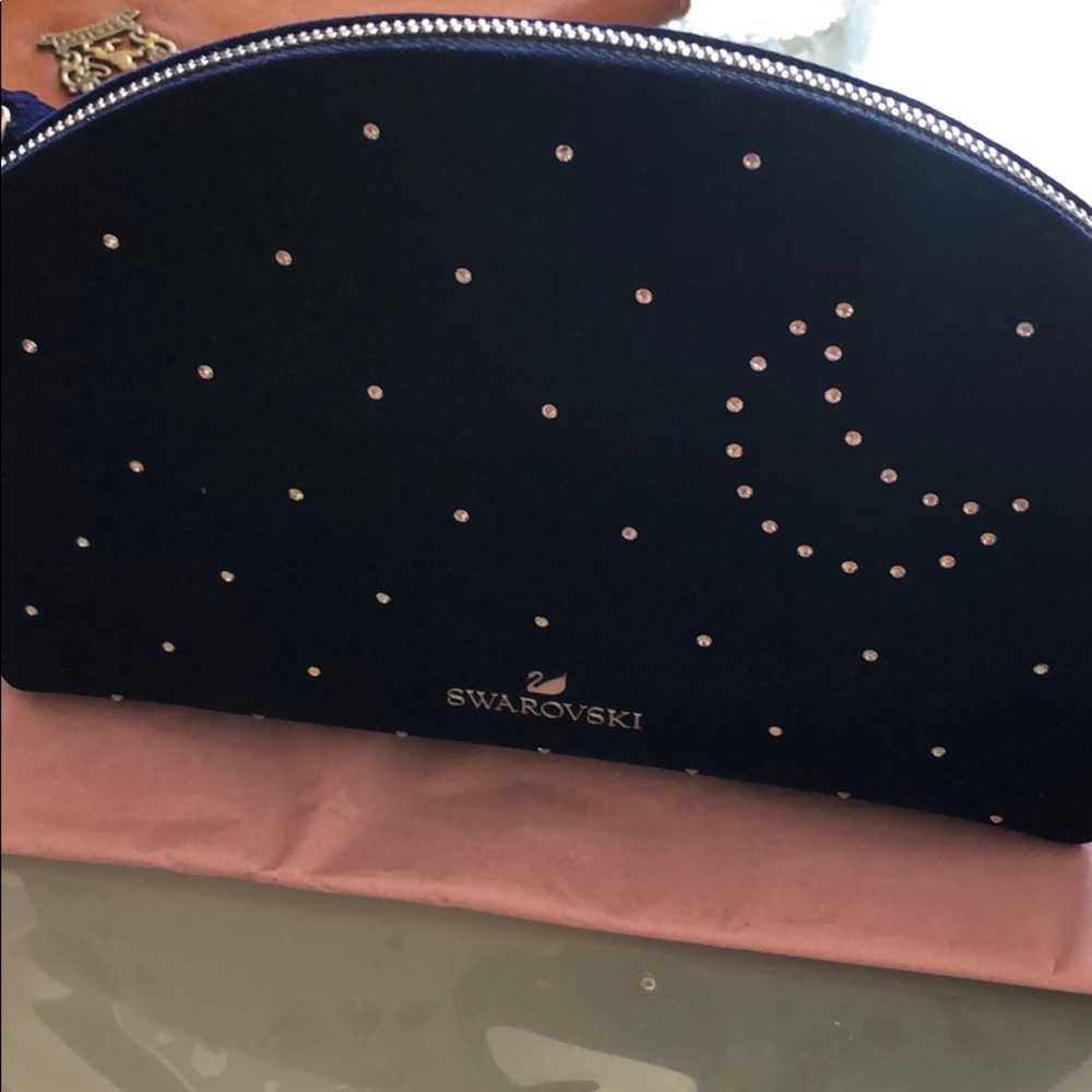 Swarovski makeup bag